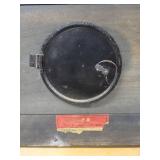 E. Ingraham Antique Mantel Clock Black Faux Marble Column Case