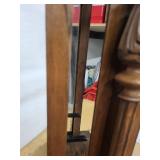 Antique Victorian Walnut Wall Clock Case w Glass Door Parts Repair
