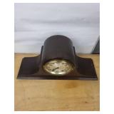 Seth Thomas Tambour Mantel Clock Wind Up Wood Case Made in USA