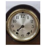 Seth Thomas Tambour Mantel Clock Wind Up Wood Case Made in USA