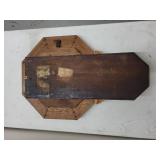 Antique Oak Regulator Wall Clock Calendar Dial Octagon Parts Repair