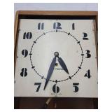 Seth Thomas Art Deco Wall Clock Oak Case Pendulum Made in USA