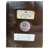 Seth Thomas Tambour Mantel Clock Dark Wood Case Mechanical Chime