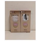 2 NEW JERGENS NATURAL GLOW FACE MOISTURIZER WITH BROAD SPECTRUM SPF 20