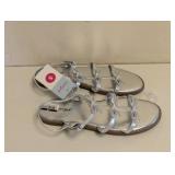 CAT & JACK KIDS SANDALS SIZE 5 SILVER