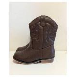 CAT & JACK KIDS MEMPHIS BOOTS SIZE 8 COGNAC