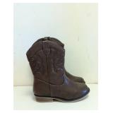 CAT & JACK KIDS MEMPHIS BOOTS SIZE 8 COGNAC