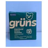 NEW U SNACKS GRUNS SUPERFOODS GREENS GUMMIES 35CT