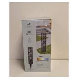 SOLAR PATHWAY LIGHTS WITH ROTATING LIGHT EFFECT 4PK