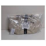 NEW BANANA REPUBLIC RAFFIA TOTE BAG CREAM