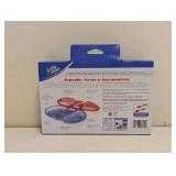 NEW THE FIRST YEARS TAKE & TOSS DOUBLE DUTY PLATES 4PK GREEN/BLUE