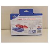 NEW THE FIRST YEARS TAKE & TOSS DOUBLE DUTY PLATES 4PK RED/PURPLE