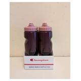 NEW CHAMPION QUENCH SQUEEZE BOTTLE 4PK RUBY/COSMIC PINK