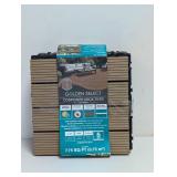 GOLDEN SELECT COMPOSITE DECK TILES LIGHT BROWN 8PK