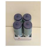 NEW CHAMPION QUENCH SQUEEZE BOTTLE 4PK DARK FORREST/GRAY BLUE