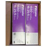 NEW 3M FILTRETE 1550 16x25x5 FILTERS 2PK