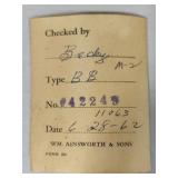 Wm Ainsworth & Sons Analytical Balance Scale (Model #42249)