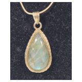 Stunning Labradorite 925 Pendant/Chain