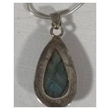 Stunning Labradorite 925 Pendant/Chain