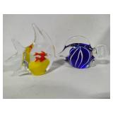 Colorful Glass Art Fish Paperweights
