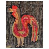 Rooster Rug Hook Wall Hanging