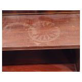 Antique Wood Desk & Victorian Style Chair
