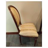 Antique Wood Desk & Victorian Style Chair