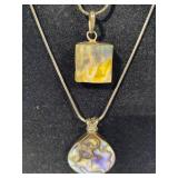 925 Sterling Necklaces & Abalone Pendants