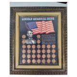 US 20th Century Coins & Lincoln Memorial Coin Framed Collections