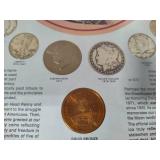 US 20th Century Coins & Lincoln Memorial Coin Framed Collections