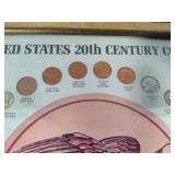 US 20th Century Coins & Lincoln Memorial Coin Framed Collections