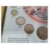 US 20th Century Coins & Lincoln Memorial Coin Framed Collections