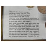 US 20th Century Coins & Lincoln Memorial Coin Framed Collections