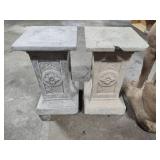 Cement Garden Statue & Pillars