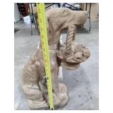 Cement Garden Statue & Pillars