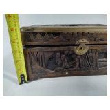 Asian Hand Carved Storage Box
