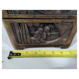 Asian Hand Carved Storage Box