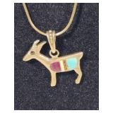 925 Necklace & Sterling Deer Pendant