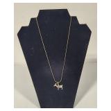 925 Necklace & Sterling Deer Pendant