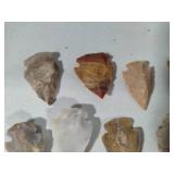 Assortment of Arrowhead Shaped Stones