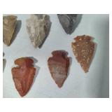 Assortment of Arrowhead Shaped Stones