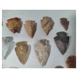 Assortment of Arrowhead Shaped Stones