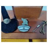 Men's London Leather Dresser Valet, Sterling Ring & Asst Accessories