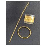 14K GF Bracelets & Earrings