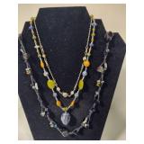 Assortment of Costume Jewelry & Sterling Necklace