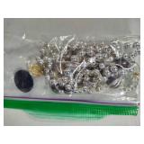Assortment of Costume Jewelry & Sterling Necklace