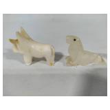 Small Stone Carved Miniature Animals