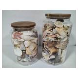 Two Large Jars of Shells
