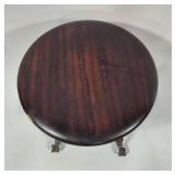 Antique Victorian Piano Swivel Stool w/Claw Feet