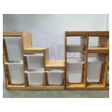 Two Ikea Trofast Organizers w/Bins